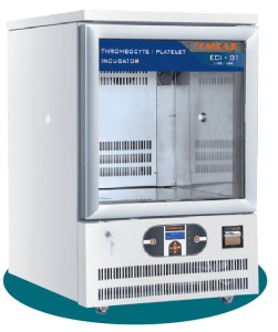 Trombosit inkübatörü, 22°C ile 24°C arasındaki sıcaklık aralığında optimum koşullarda çalışarak trombositlerin korunmasını sağlar. Bu sıcaklık aralığı, trombosit ajitatörünün de rahatça girebildiği bir alandır. Yüksek kaliteli paslanmaz çelik yapısı ve hava sirkülasyonu özelliği ile sürekli sıcaklık dengesi sağlar. Trombositlerin sağlıklı bir şekilde saklanması ve taşınması için ideal bir çözümdür.(trombosit incubatör, trombosit Ajitatör), eci serisi